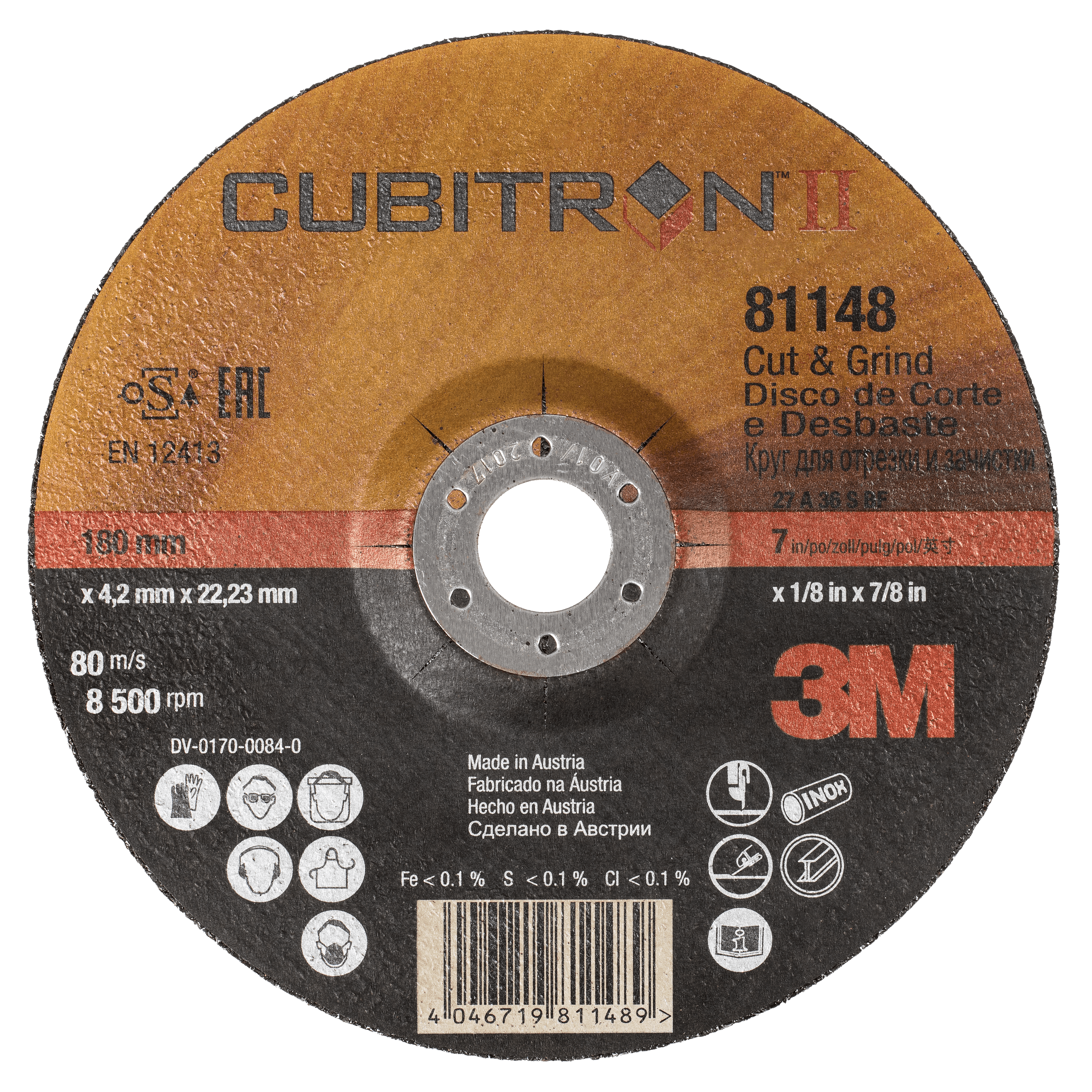 3M Cubitron II Cut & Grind Schruppscheibe